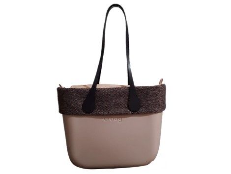 Borde lana O bag classic tejido tartan
