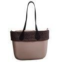 Borde lana O bag classic tejido tartan
