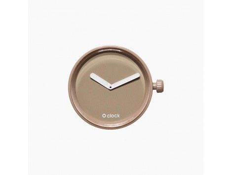 Esfera intercambiable para Reloj O Clock. Tono sobre Tono. Beige