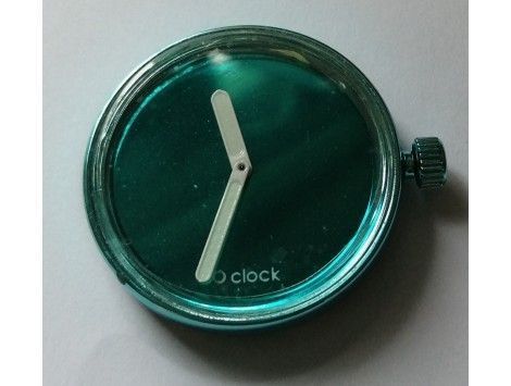 Esfera intercambiable para Reloj O Clock. Espejo. Turquesa