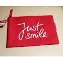 Neceser Rojo Plano Just Smile Reisenthel